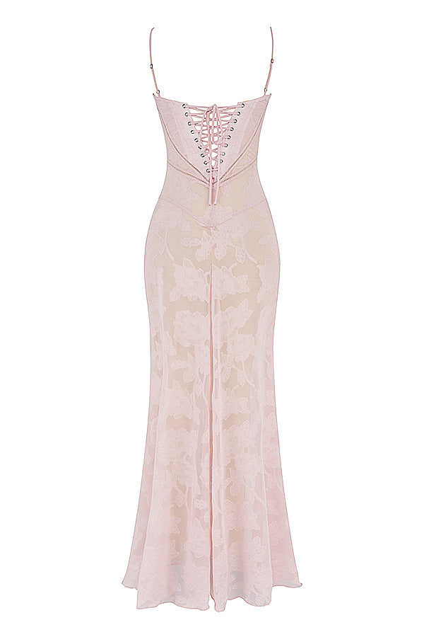 Sexy Flowers Lace Suspender Dress Summer Fashion