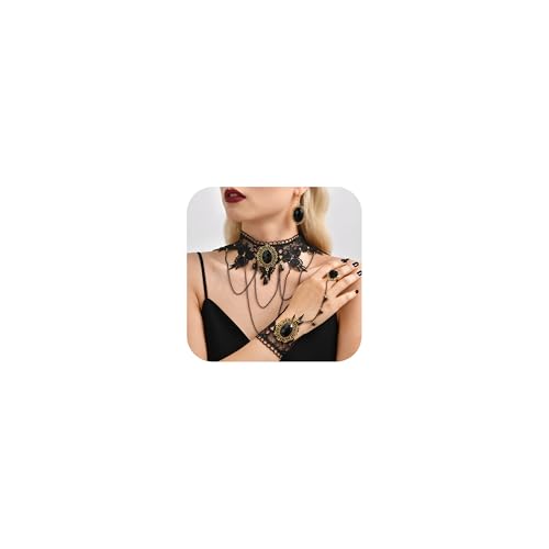 Halloween Goth Witch Jewelry Set