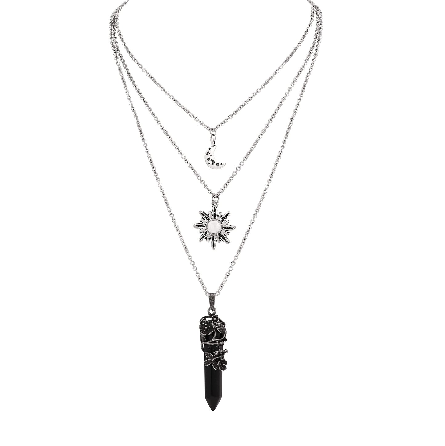 Sacina Gothic Crescent Moon Choker