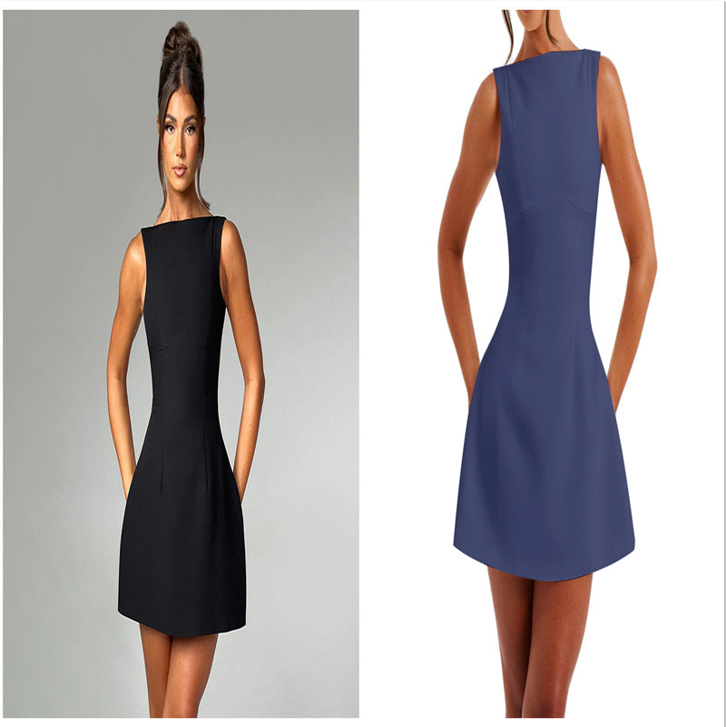 Sexy Slim-fitting Backless Short Dress