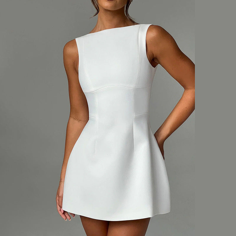 Sexy Slim-fitting Backless Short Dress