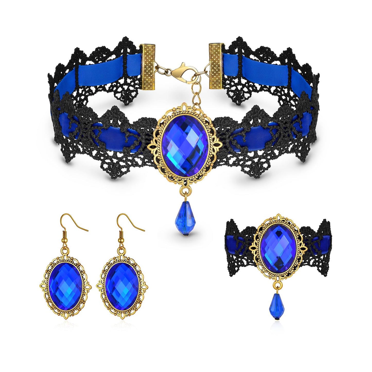Halloween Goth Witch Jewelry Set