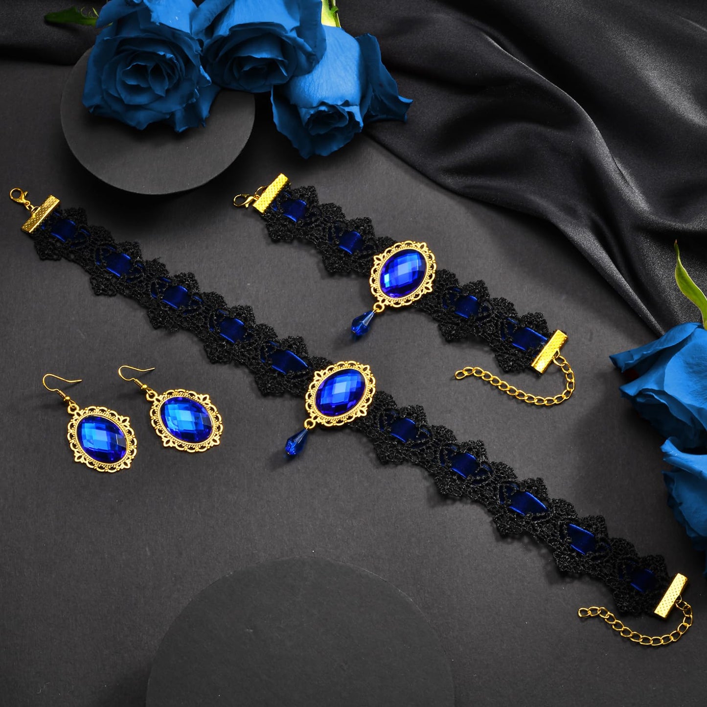 Halloween Goth Witch Jewelry Set