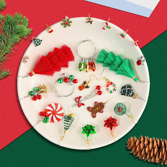 23 Pairs Christmas Dangle Earrings for Women