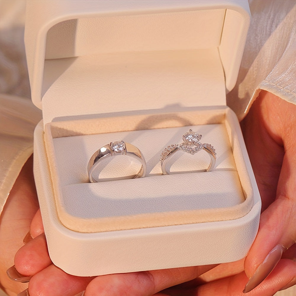 2-Piece Luxurious Cubic Zirconia Bridal Set