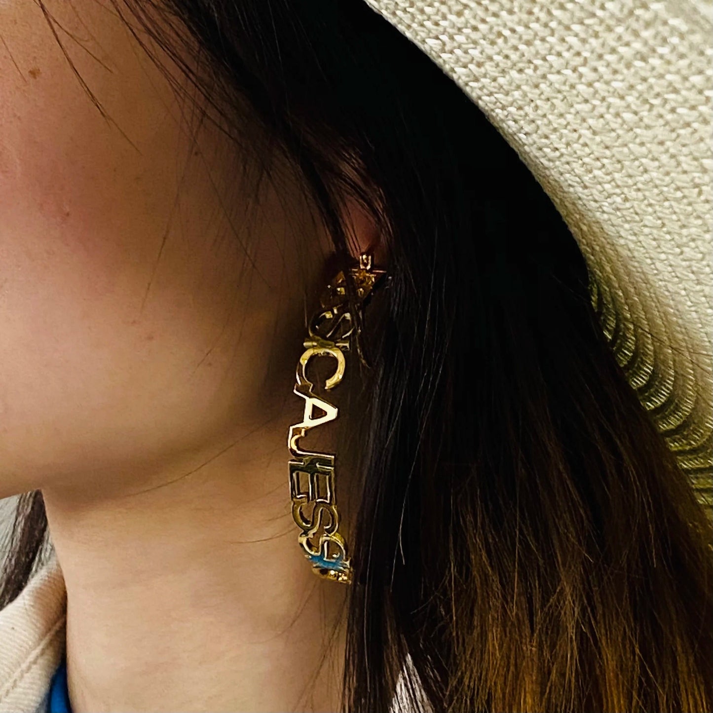 Custom Hoop Earrings With Name Earrings For Women