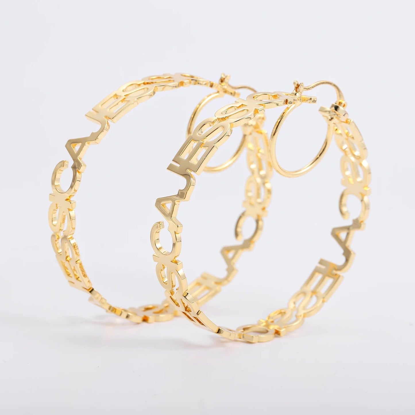 Custom Hoop Earrings With Name Earrings For Women
