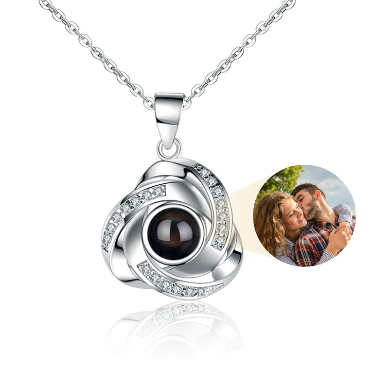 Custom Photo Projection Necklace with Picture Inside