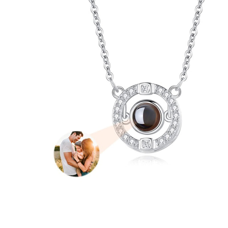 Custom Photo Projection Necklace with Picture Inside