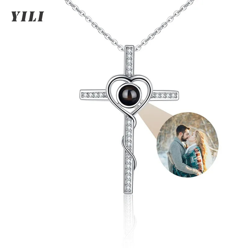 Custom Photo Projection Necklace with Picture Inside