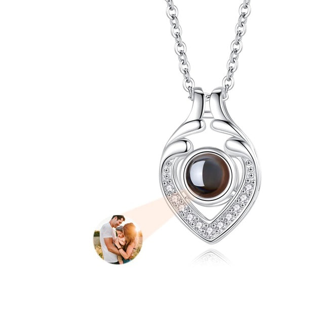 Custom Photo Projection Necklace with Picture Inside