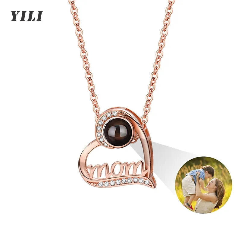 Custom Photo Projection Necklace with Picture Inside