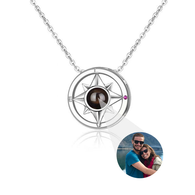 Custom Photo Projection Necklace with Picture Inside