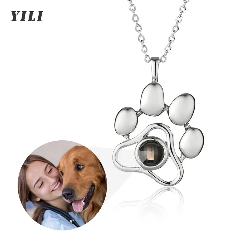 Custom Photo Projection Necklace with Picture Inside
