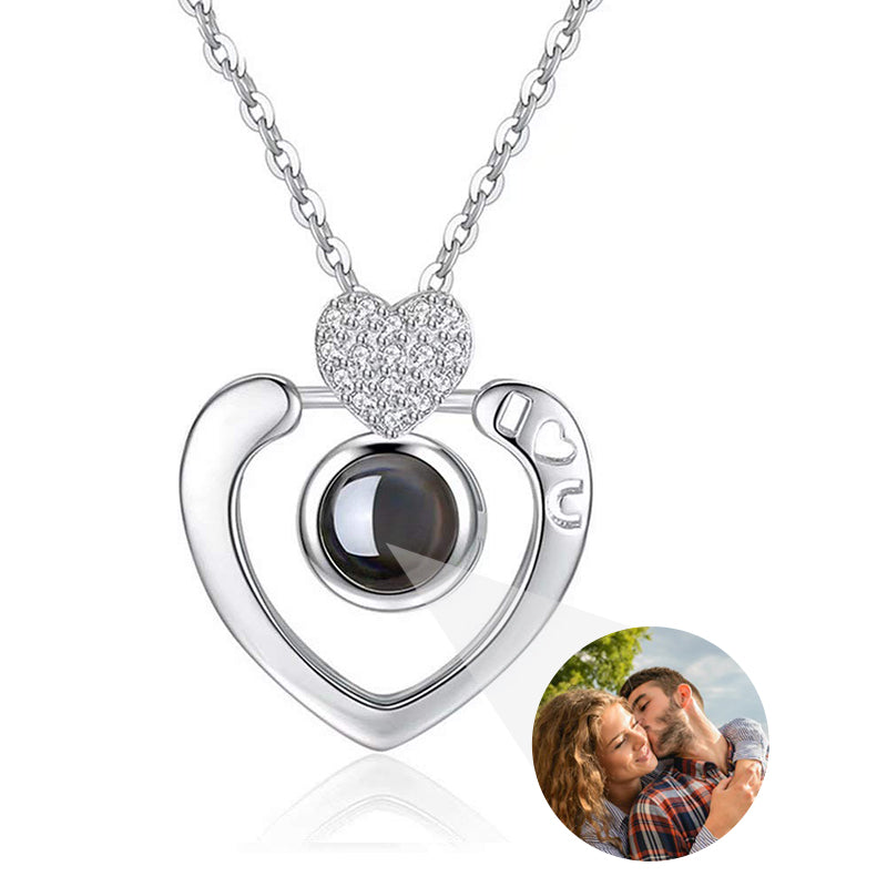 Custom Photo Projection Necklace with Picture Inside