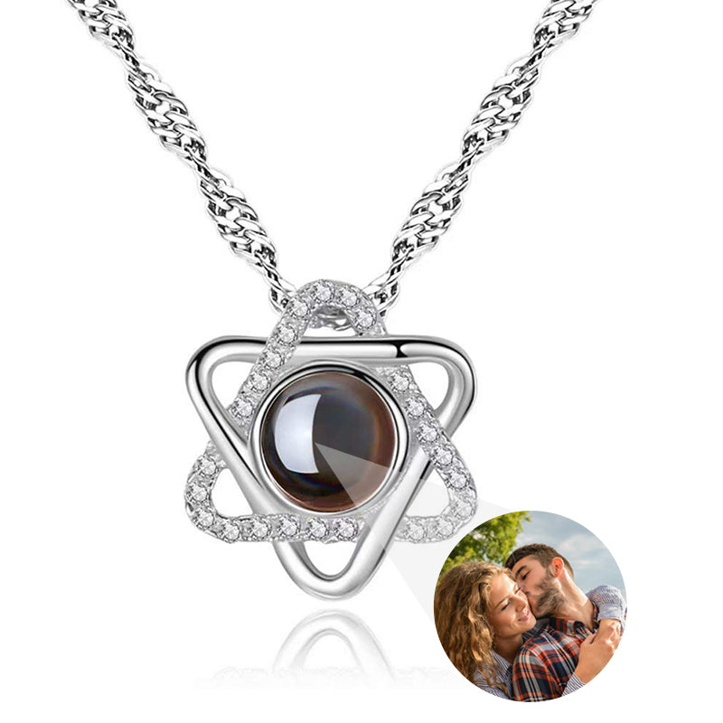 Custom Photo Projection Necklace with Picture Inside