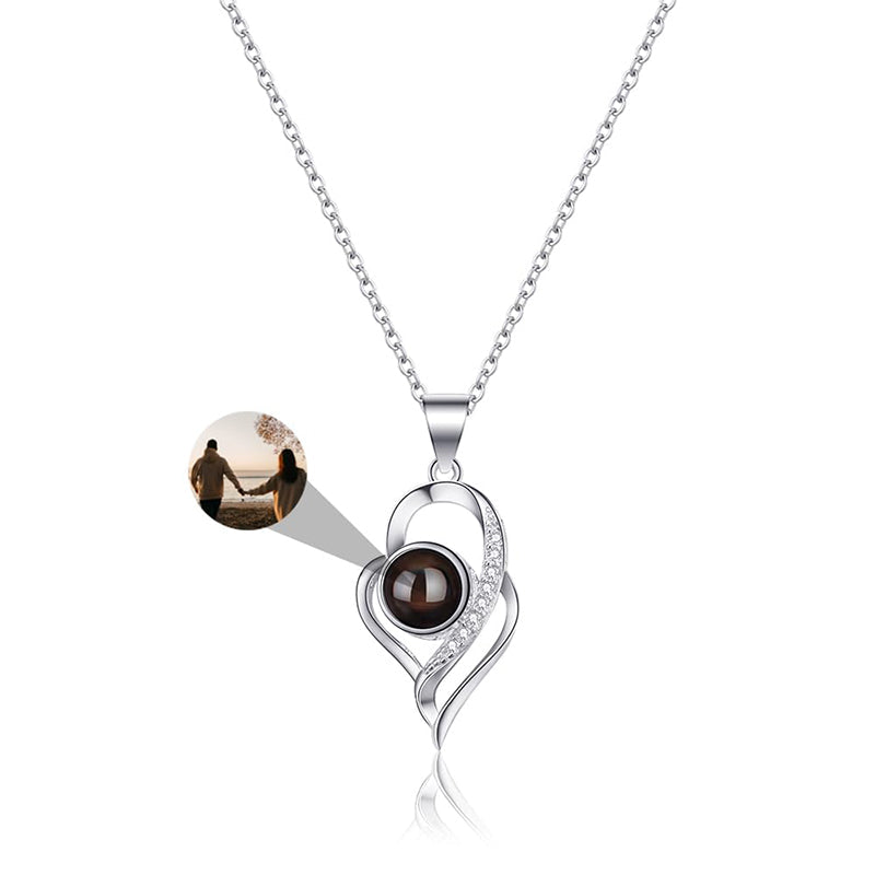 Custom Photo Projection Necklace with Picture Inside
