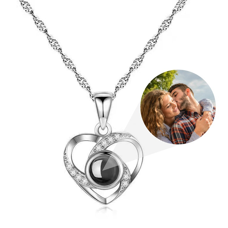 Custom Photo Projection Necklace with Picture Inside