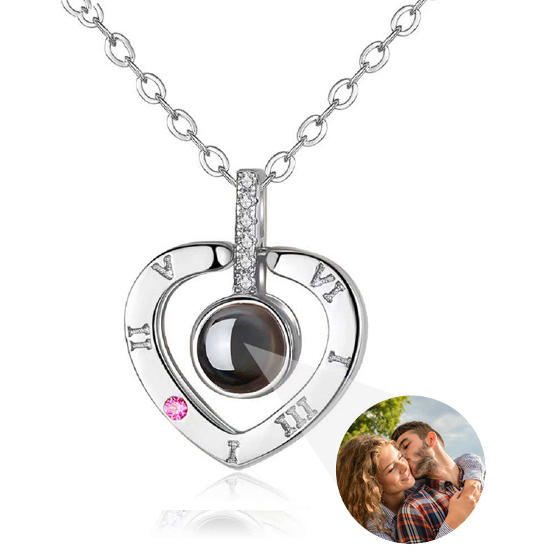 Custom Photo Projection Necklace with Picture Inside