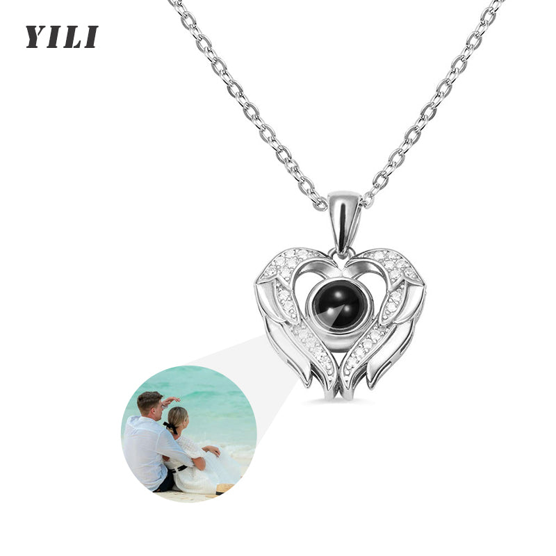 Custom Photo Projection Necklace with Picture Inside