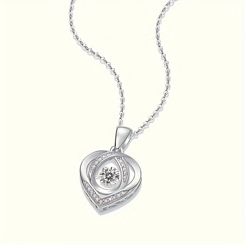 S925 Sterling Silver Moissanite Pendant Necklace