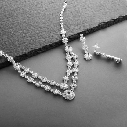  rhinestone crystals necklace 