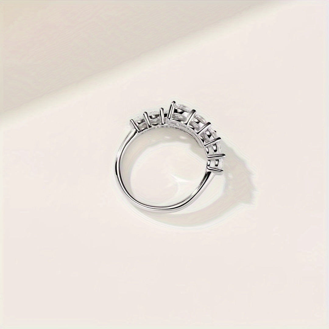 Exquisite Moissanite Twist Ring