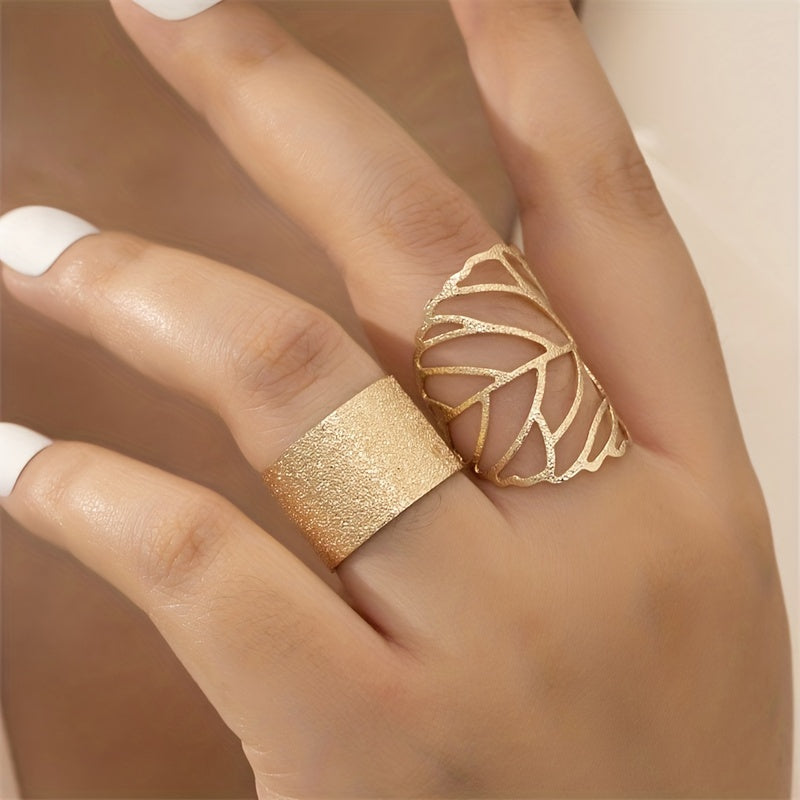 2pcs Exquisite Boho Stacking Rings