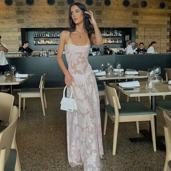 Sexy Flowers Lace Suspender Dress Summer Fashion