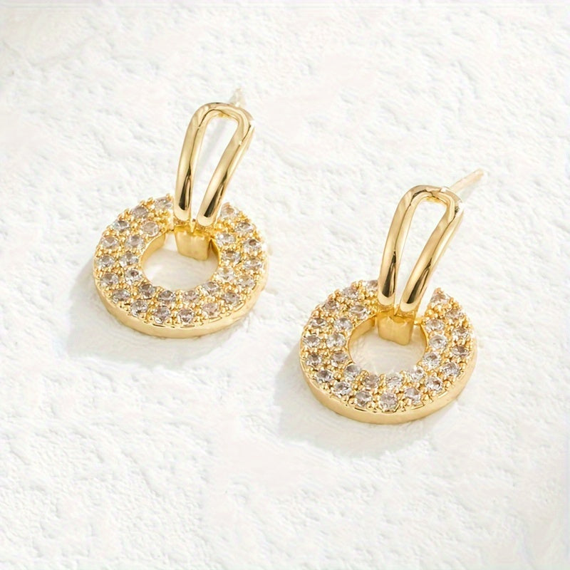 Elegant Circle Dangle Earrings