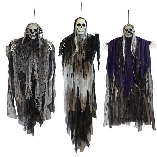 JOYIN 3-Pack Hanging Skeleton Ghosts
