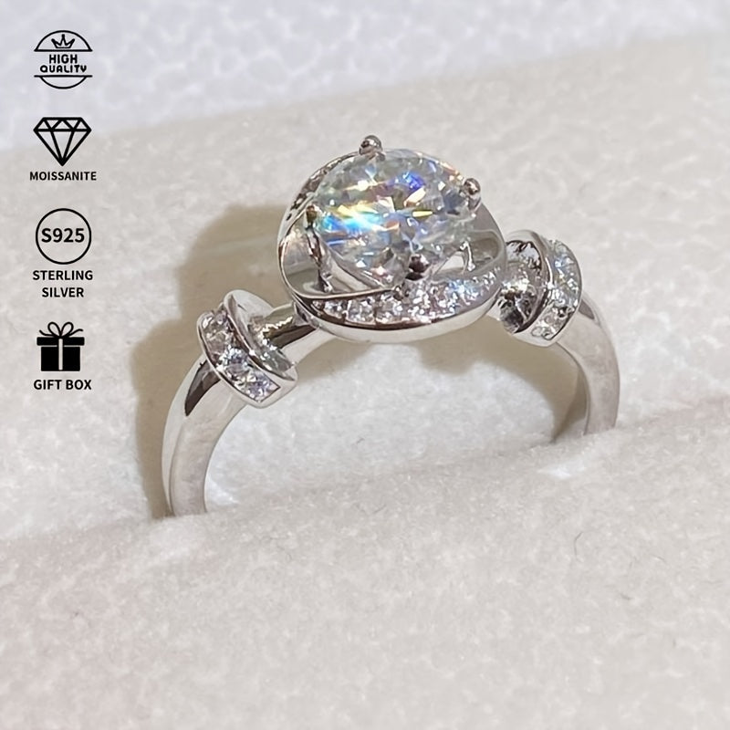 Elegant 1.0ct Moissanite Engagement Ring