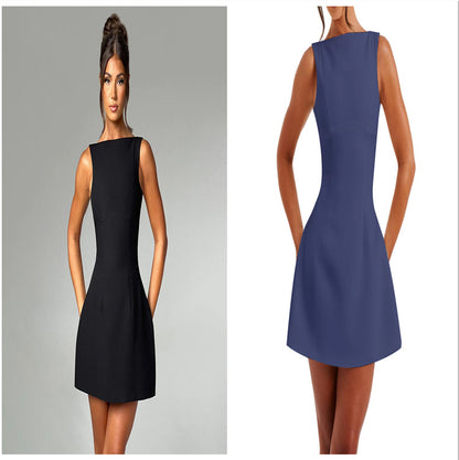 Sexy Slim-fitting Backless  Short Dress