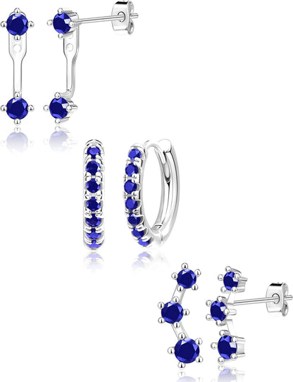 3 Pairs Gold Plated Hypoallergenic Trendy Earrings