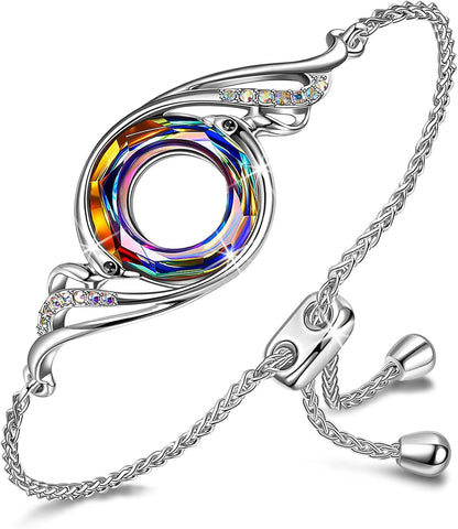 Rise From the Ashes Phoenix Bracelet Made with Crystals