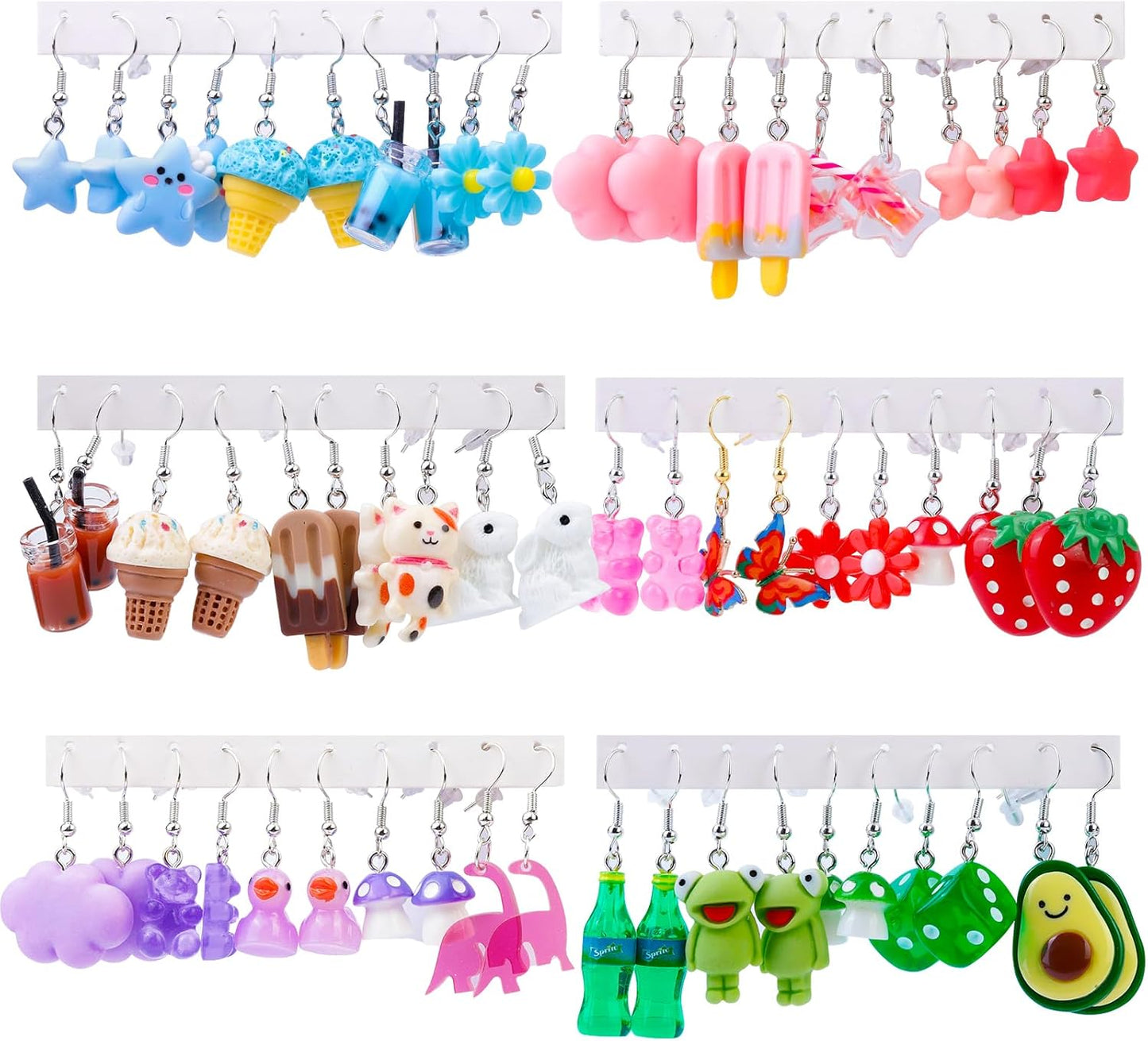 23 Pairs Christmas Dangle Earrings for Women
