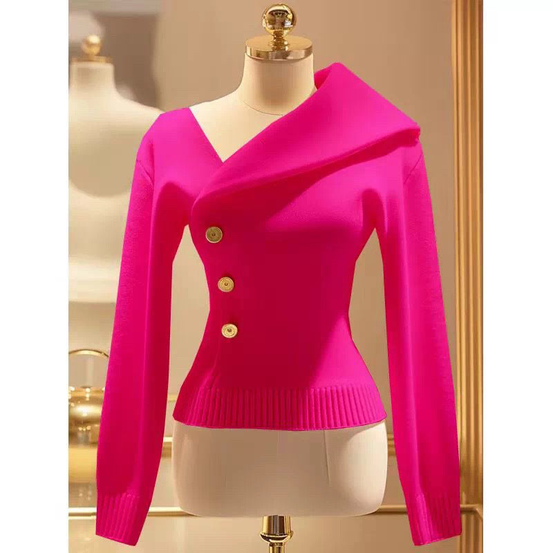 Womens Off Shoulder Y2K Long Sleeve Top