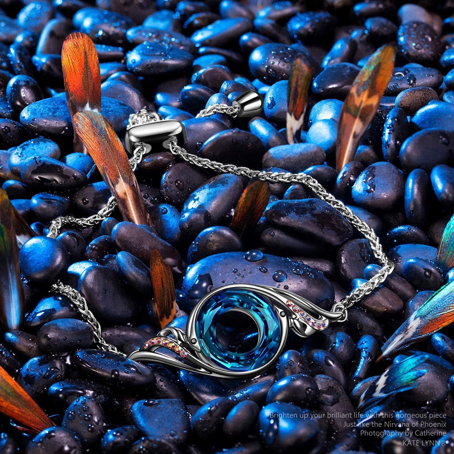 Rise From the Ashes Phoenix Bracelet Made with Crystals