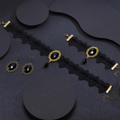 Halloween Goth Witch Jewelry Set