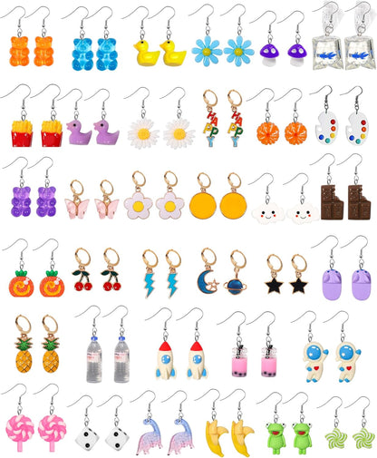23 Pairs Christmas Dangle Earrings for Women