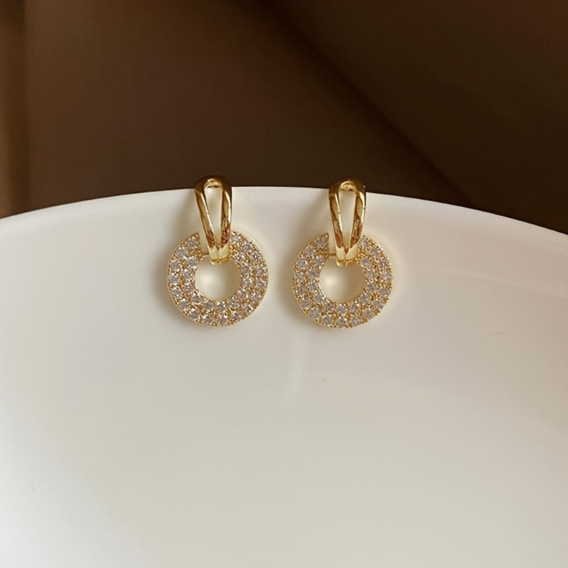 Elegant Circle Dangle Earrings