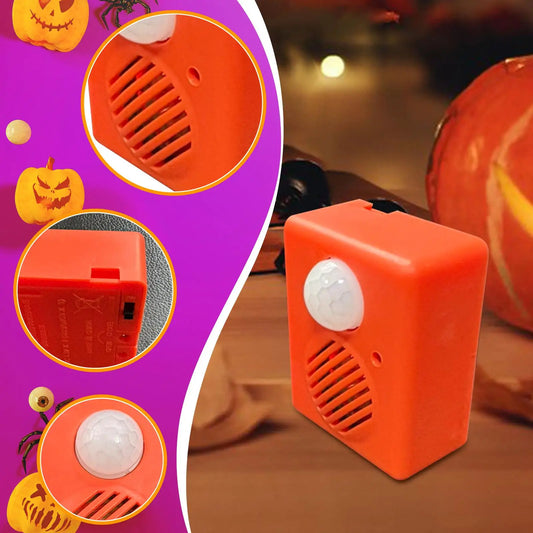 Halloween Sound Player, Voice Activated Props, Spooky Sound Props, Voice Motion Sensor Scream Speaker for Shop Indoor Outdoor