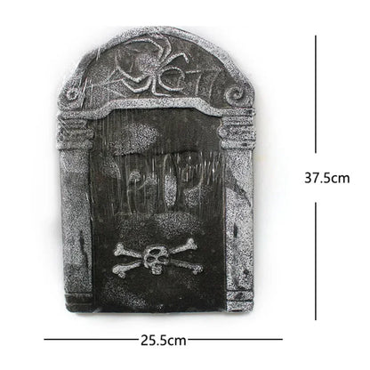 4pcs Foam Skeleton Rip Tombstone Halloween Party Decoration Grave Bat Horror House Prop Decor Ornament Halloween Party Supply