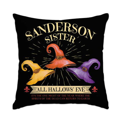 1pc/4pcs Halloween decoration pillow cover, trick or treat cushion cover, ghost, pumpkin head, bat decoration sofa cushion cover