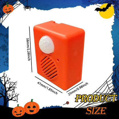Halloween Sound Player, Voice Activated Props, Spooky Sound Props, Voice Motion Sensor Scream Speaker for Shop Indoor Outdoor