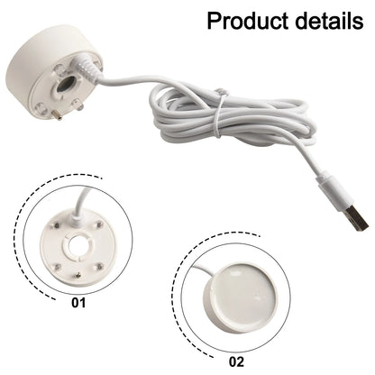5V USB Mist Maker Fogger With Fog Maker Machine LED Colorful Lights Small Rockery Water Fish Tank Landscape Spray