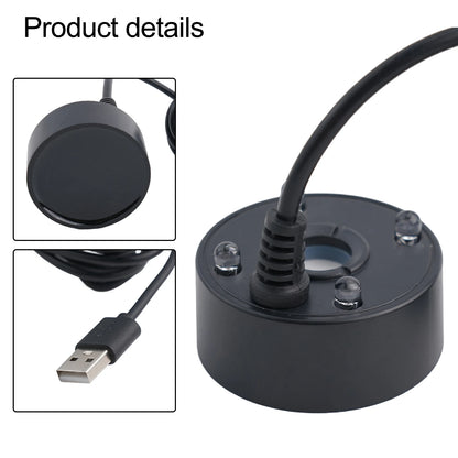 5V USB Mist Maker Fogger With Fog Maker Machine LED Colorful Lights Small Rockery Water Fish Tank Landscape Spray