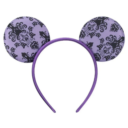 Disney Witch Bat Skeleton Ear Headband For Adults Kids Cosplay Halloween Hairband Women Girls Ghost Bows Party Hair Accessories