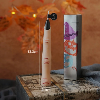 Halloween Aromatherapy Candles Spooky Skull Bone Fingers Pumpkin Candle 3D Flame Candles Festival Home Decoration Gifts