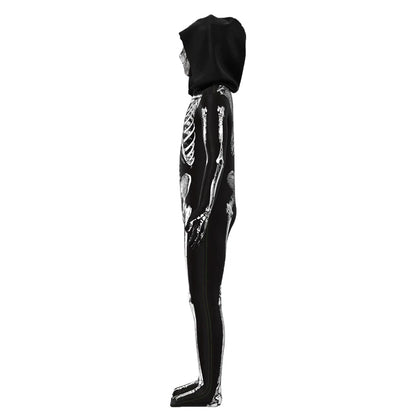 Scary Zombie Costume Cosplay Skeleton Skull Costume Suit Halloween Costume for Kids Adult Carnival Party Dress Up